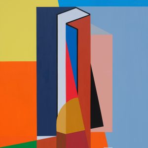 Aknay János: Emlék, 2022, akril, vászon, 210×190 cm Fotó: Aknay Csaba