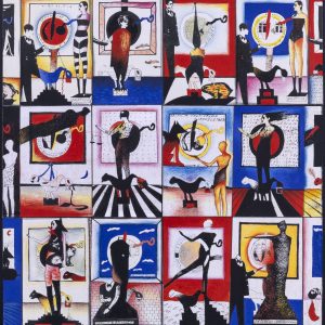 El KAZOVSZKIJ: Képregény-részlet (Vajda-lapok), 1981–1986 vegyes technika, papír | Kozák–Stomp Gyűjtemény