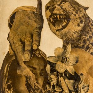 VAJDA Lajos: Párduc és liliom, 1930–1933 fotómontázs, papír | Ferenczy Múzeumi Centrum